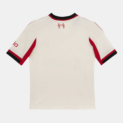 adidas Kids' Liverpool 25/26 Away Replica Football Jersey White