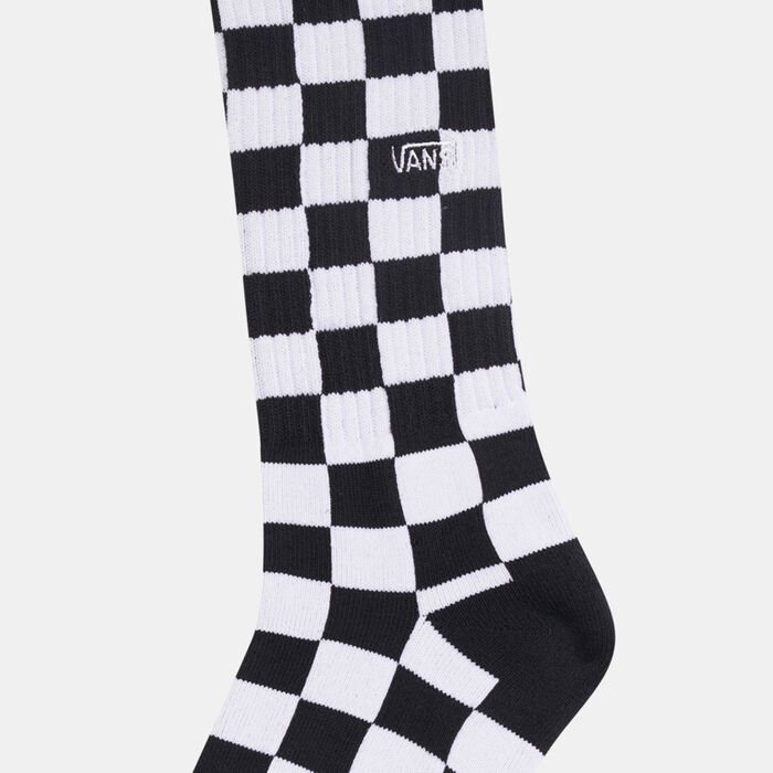Vans Checkerboard Crew Socks Black image number 1