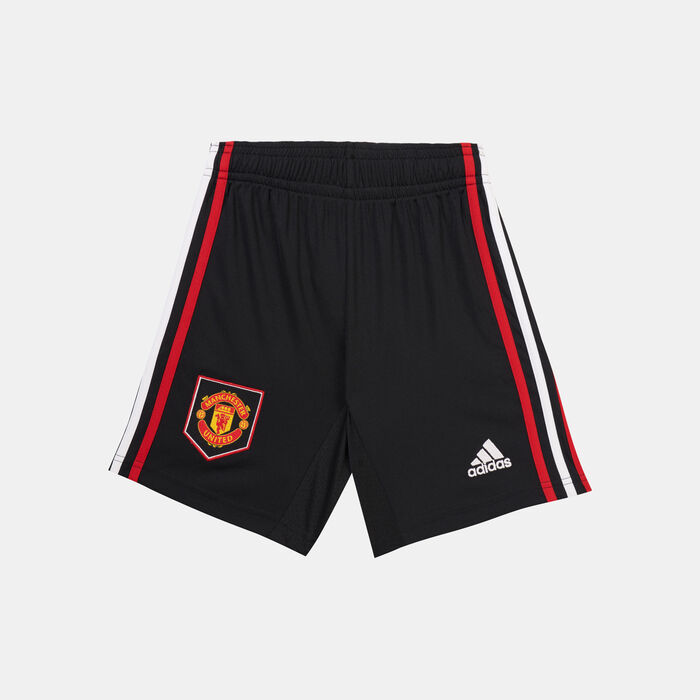 adidas Kids' Manchester United Away Shorts - 2022/23 Black adidas Kids' Manchester United Away Shorts - 2022/23 Black image number 0