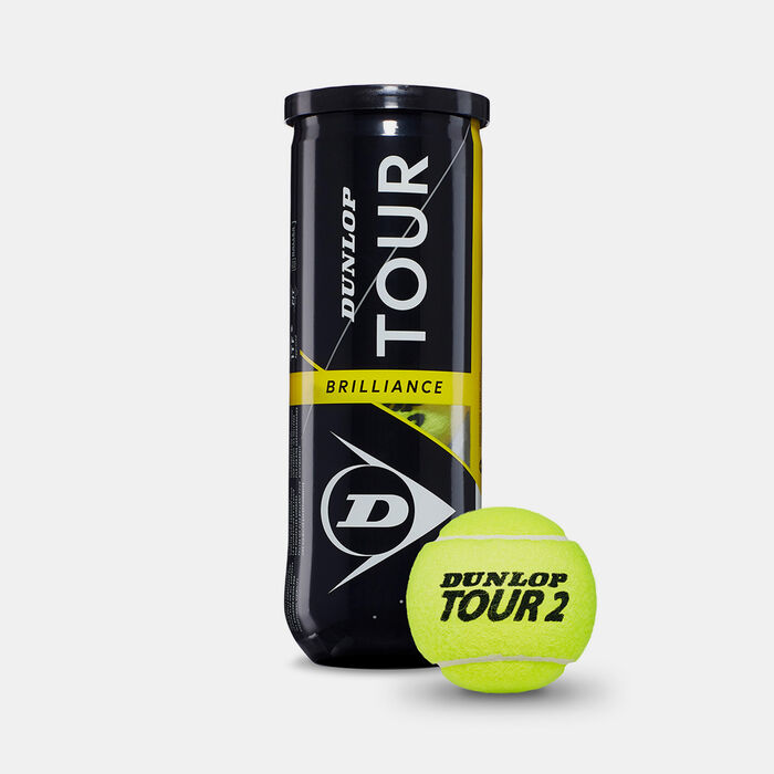 Dunlop Tour Brilliance Tennis Ball Multi Dunlop Tour Brilliance Tennis Ball Multi image number 0