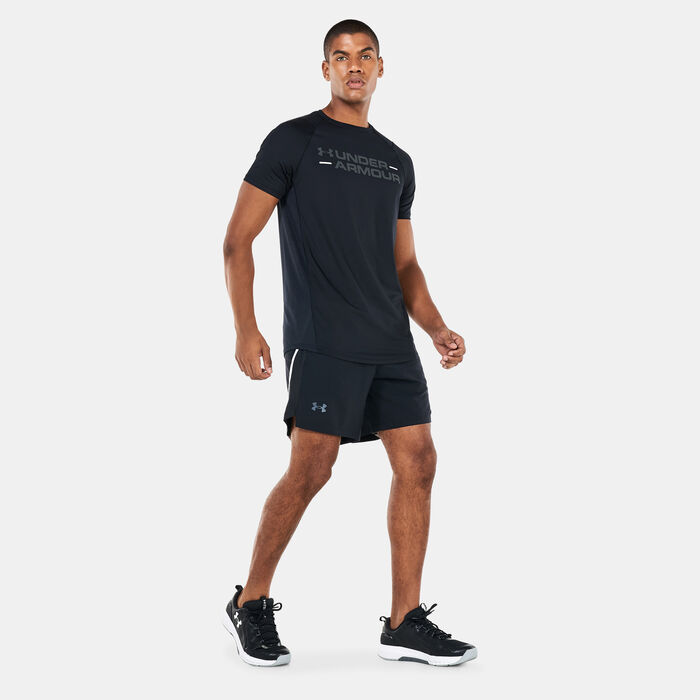 Under Armour Men's UA Launch SW 7-inch WM Shorts Black image number 2