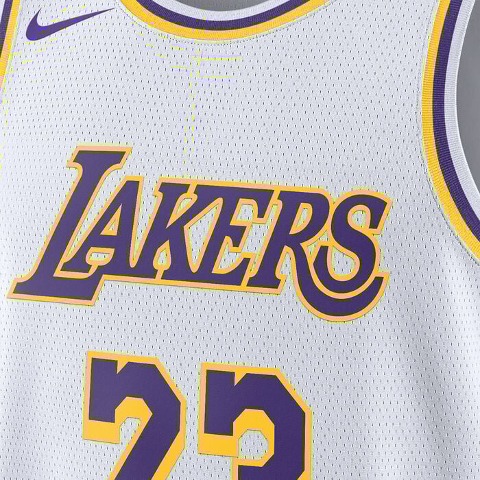 Nike Men's NBA 22/23 Los Angeles Lakers Association Edition Swingman Basketball Jersey White image number 2