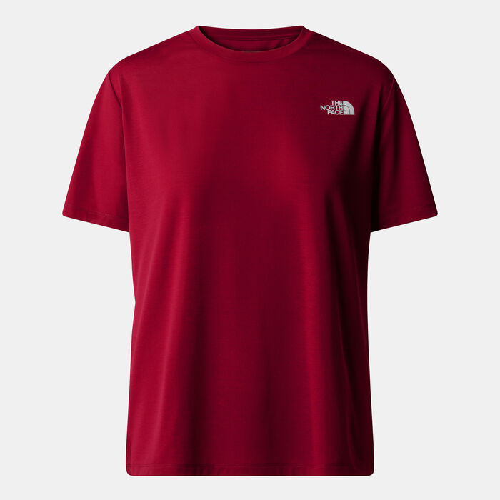 The North Face Women's Topographic Foundation T-Shirt Red The North Face Women's Topographic Foundation T-Shirt Red image number 0