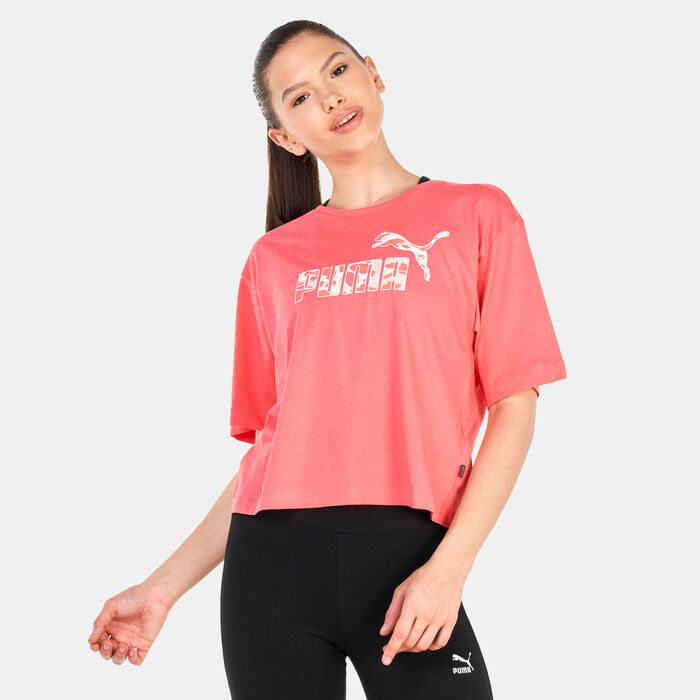 PUMA Women's Summer Splash Graphic T-Shirt Pink image number 0