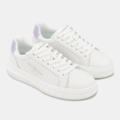 Calvin Klein Women's Leather Platform Shoe White Calvin Klein Women's Leather Platform Shoe White
