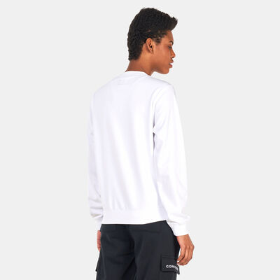 Converse Women's Radiating Love Graphic Sweatshirt White Converse Women's Radiating Love Graphic Sweatshirt White