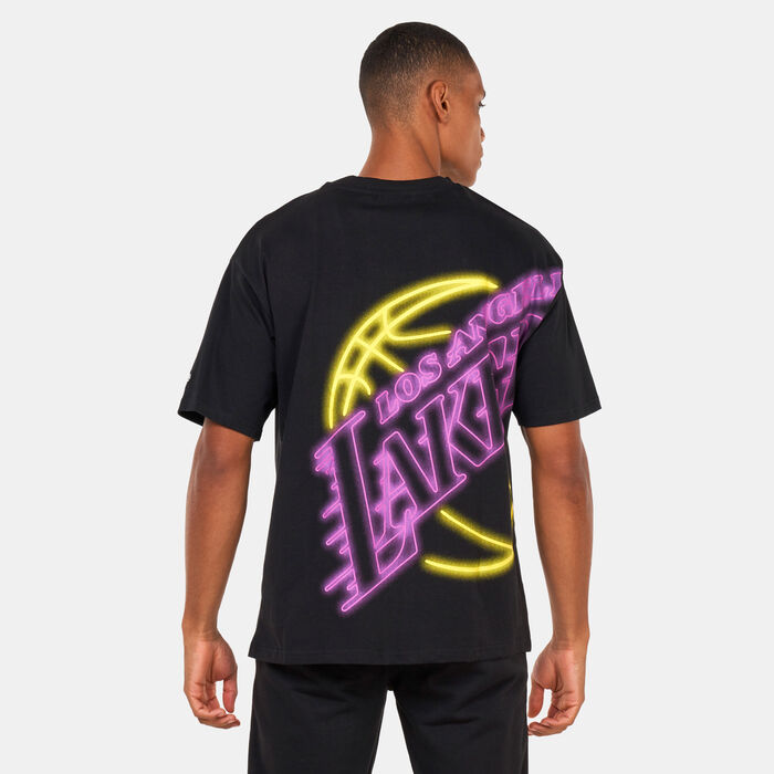 New Era NBA Oversized LA Lakers T-Shirt Black New Era NBA Oversized LA Lakers T-Shirt Black image number 1