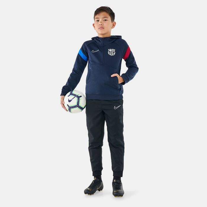 Nike Kids' Dri-FIT F.C. Barcelona 1/2 Zip Football Hoodie (Younger Kids) Blue Nike Kids' Dri-FIT F.C. Barcelona 1/2 Zip Football Hoodie (Younger Kids) Blue image number 2