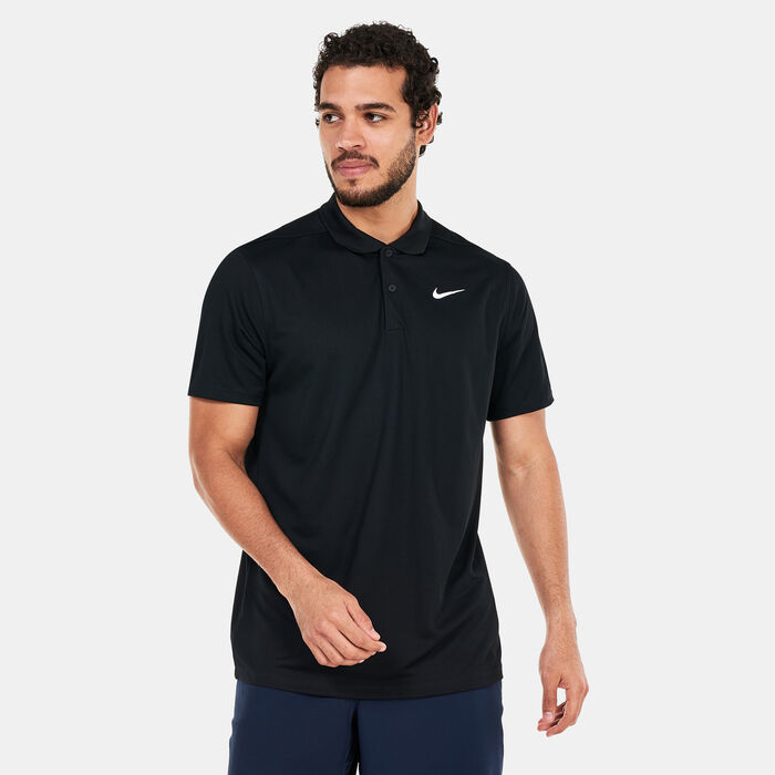 Nike Men's Dri-FIT Victory Solid Golf Polo Shirt Black Nike Men's Dri-FIT Victory Solid Golf Polo Shirt Black image number 0