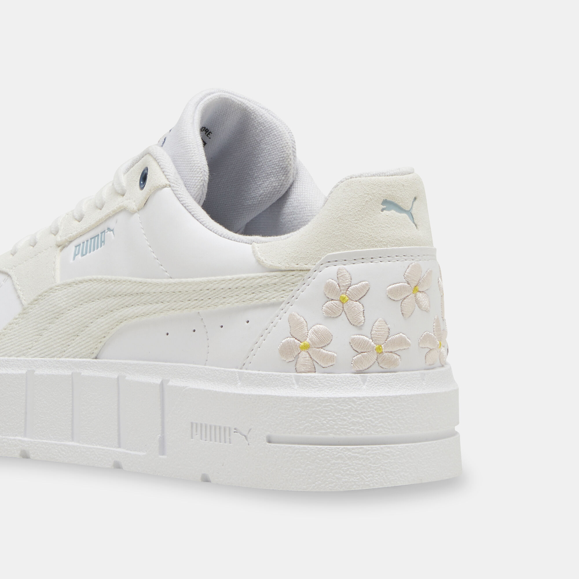 Women s Cali Court Embroidery Shoes White PUMA in Qatar SSS