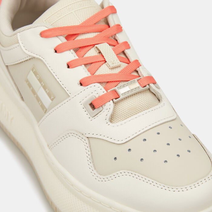 Tommy Hilfiger Women's Retro Flatform Basketball Shoe Beige Tommy Hilfiger Women's Retro Flatform Basketball Shoe Beige image number 4