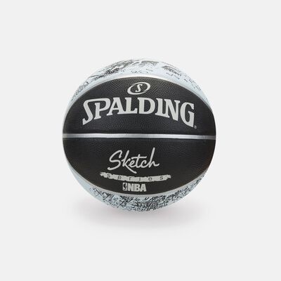 Spalding Sketch Series Rubber Basketball Multi