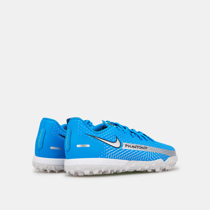 Nike Kids' Jr. Phantom GT Academy Turf Ground Football Shoe Blue image number 2