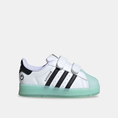 adidas Originals Kids' Superstar LED Lights Shoes White
