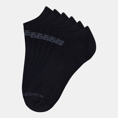 New Balance Performance Flat Knit No Show Socks (3 Pack) Black