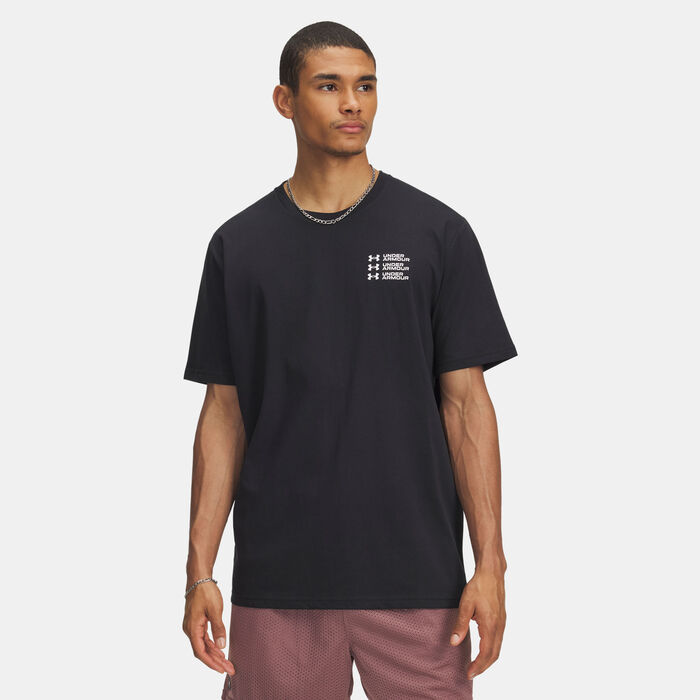 Under Armour Men's Triple Stack Logo T-Shirt Black image number 0