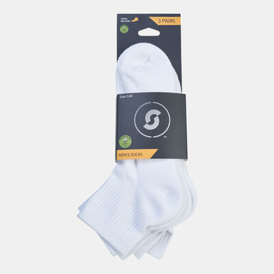 Sun and Sand Sports Men's Cotton Crew Socks White