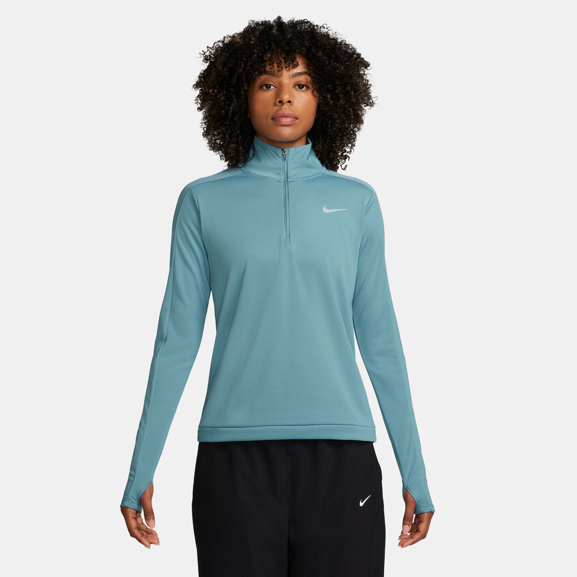 Women s Dri FIT Pacer 1 4 Zip Sweatshirt Blue Nike in Qatar SSS