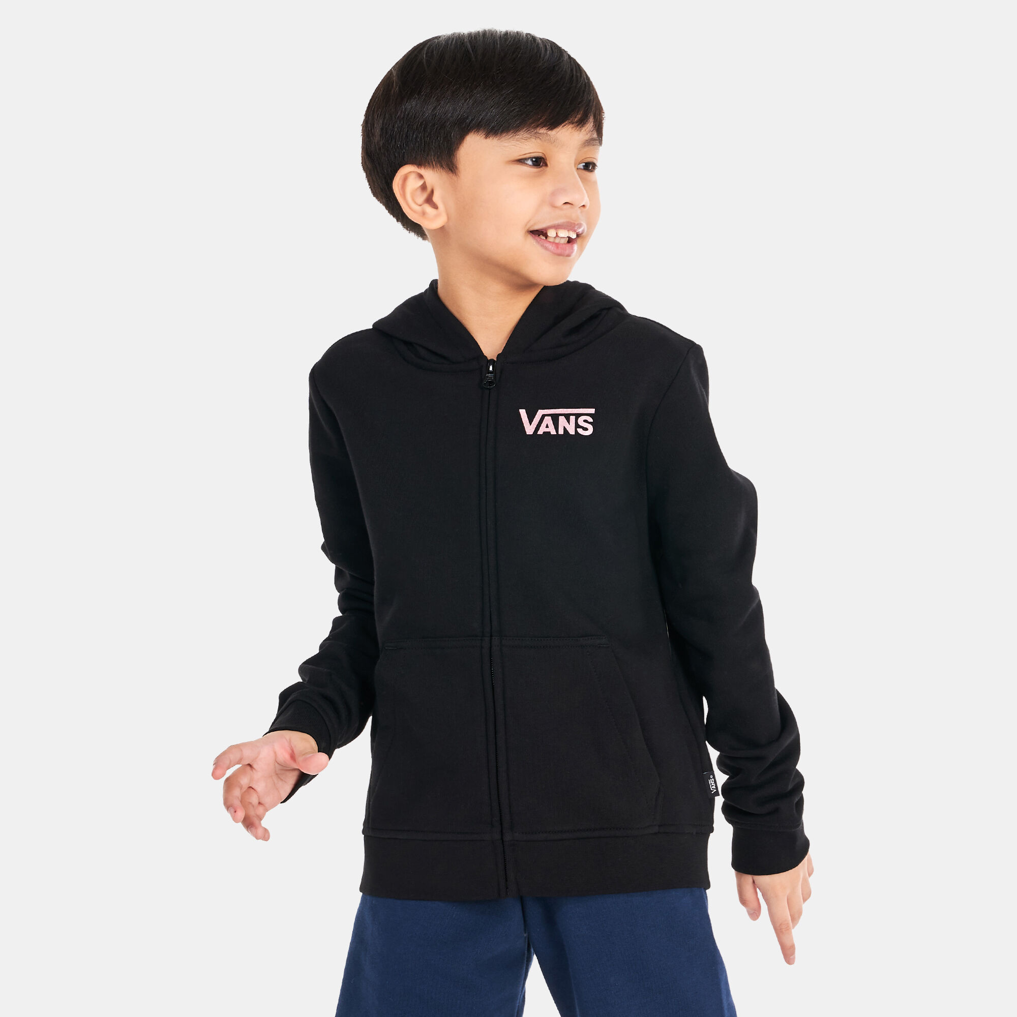 Kids Little Lizzie Full Zip Hoodie Older Kids Black Vans in Qatar SSS