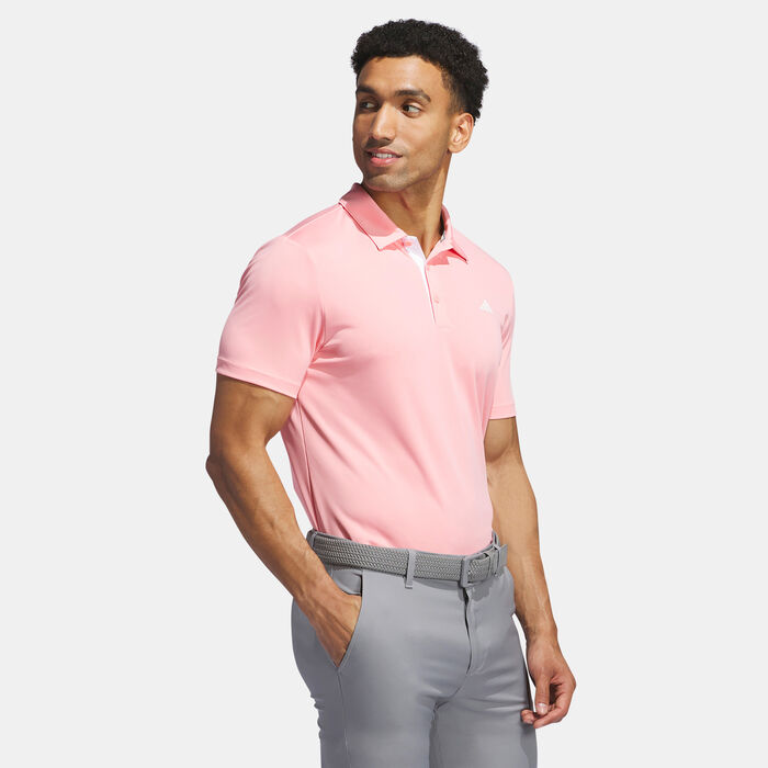 adidas Men's Drive Polo Shirt Pink image number 2