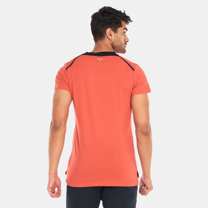 SQUATWOLF Men's Logo Training T-Shirt Orange SQUATWOLF Men's Logo Training T-Shirt Orange image number 1