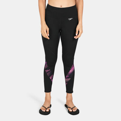 Speedo Women's Sports Leggings Black Speedo Women's Sports Leggings Black