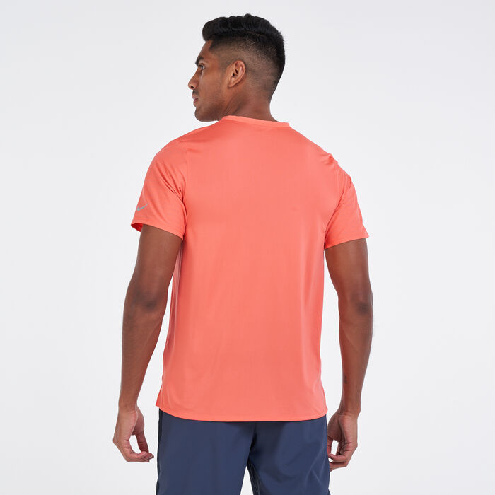 Nike Men's Rise 365 Run T-Shirt Orange Nike Men's Rise 365 Run T-Shirt Orange image number 1