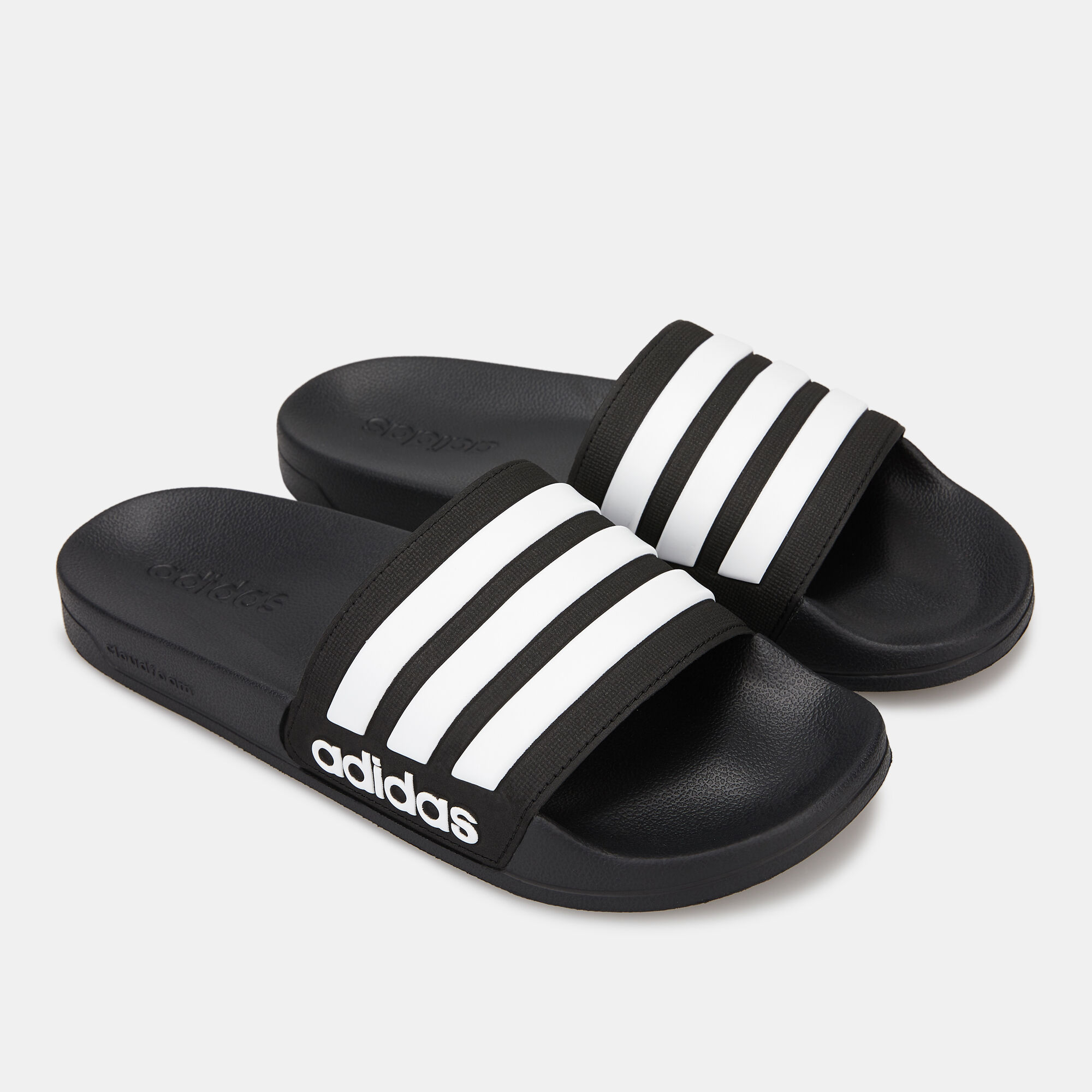 Men s adilette Cloudfoam Slides Black adidas in Qatar SSS