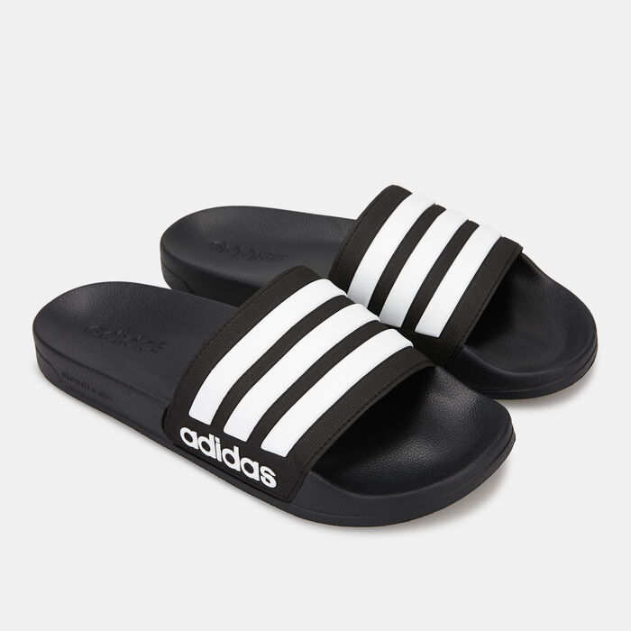 adidas Men's adilette Cloudfoam Slides Black adidas Men's adilette Cloudfoam Slides Black image number 0