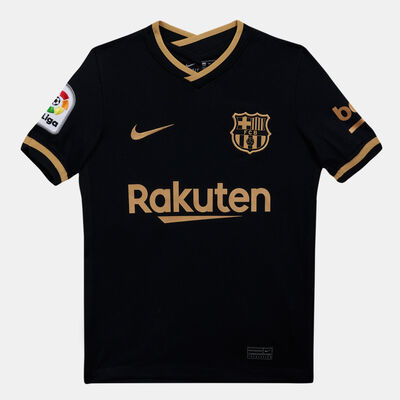 Nike Kids' F.C. Barcelona Stadium Away Jersey - 2020/21 (Older Kids) Black