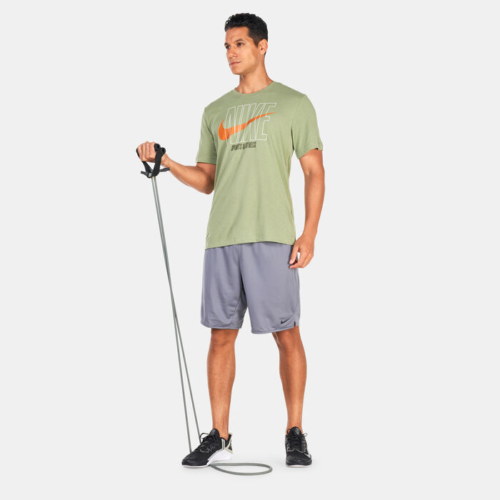 Nike Men's Dri-FIT HBR T-Shirt Green image number 2