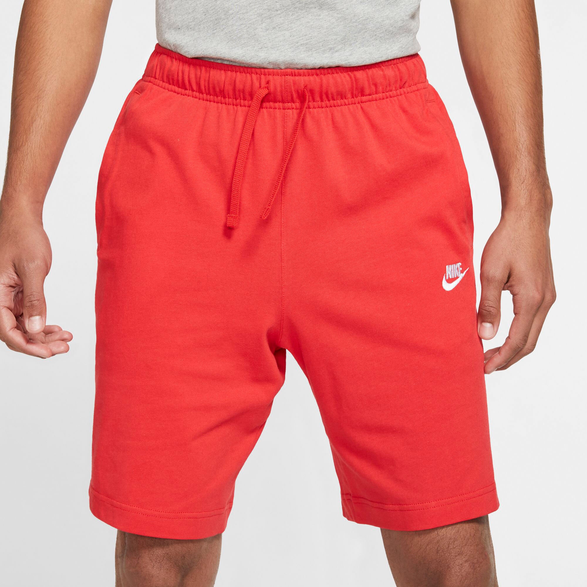 Men s Sportswear Club Jersey Shorts Red Nike in Qatar SSS