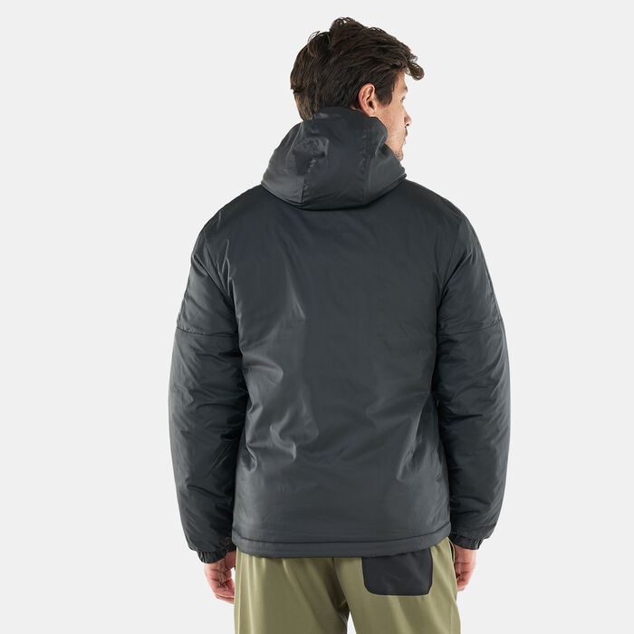 adidas Men's Essentials Insulated Hooded Jacket Black adidas Men's Essentials Insulated Hooded Jacket Black image number 1