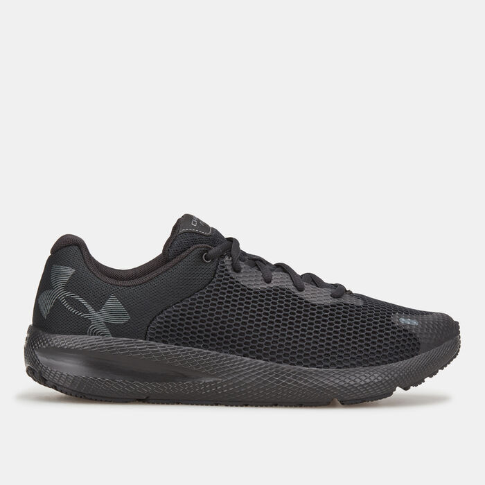 Under Armour Men's UA Charged Pursuit 2 Big Logo Running Shoe Black image number 0