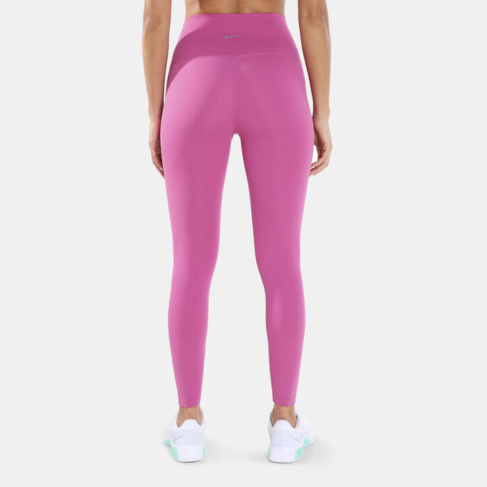 Nike Women's Yoga High-Waisted 7/8 Leggings Red Nike Women's Yoga High-Waisted 7/8 Leggings Red image number 1