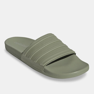 adidas Men's Adilette Comfort Slides Green adidas Men's Adilette Comfort Slides Green