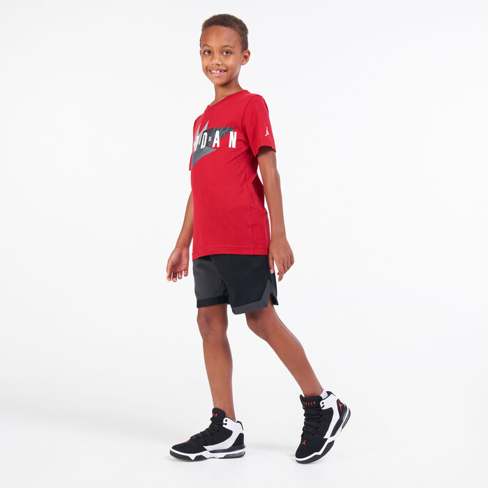Nike Kids' Geo Flight T-Shirt Red image number 2