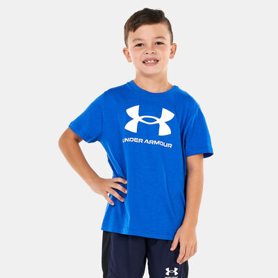 Under Armour Kids' Sportstyle Logo Training T-Shirt Blue