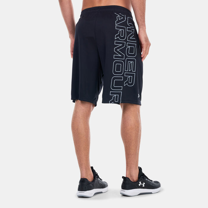 Under Armour Men's UA Tech™ Wordmark Graphic Training Shorts Black Under Armour Men's UA Tech™ Wordmark Graphic Training Shorts Black image number 1