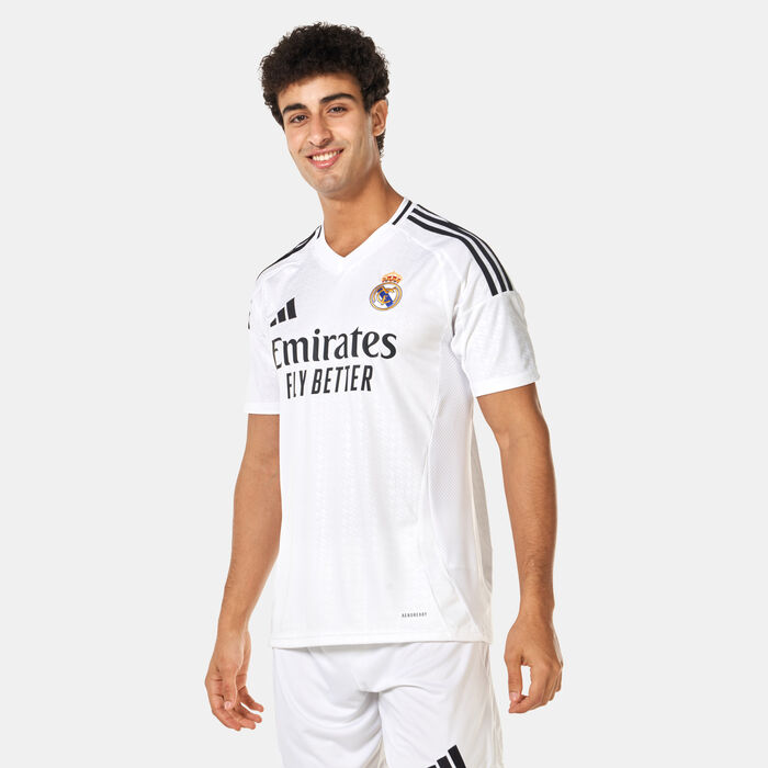 adidas Men's Real Madrid Home Football Jersey - 2024/25 White adidas Men's Real Madrid Home Football Jersey - 2024/25 White image number 0