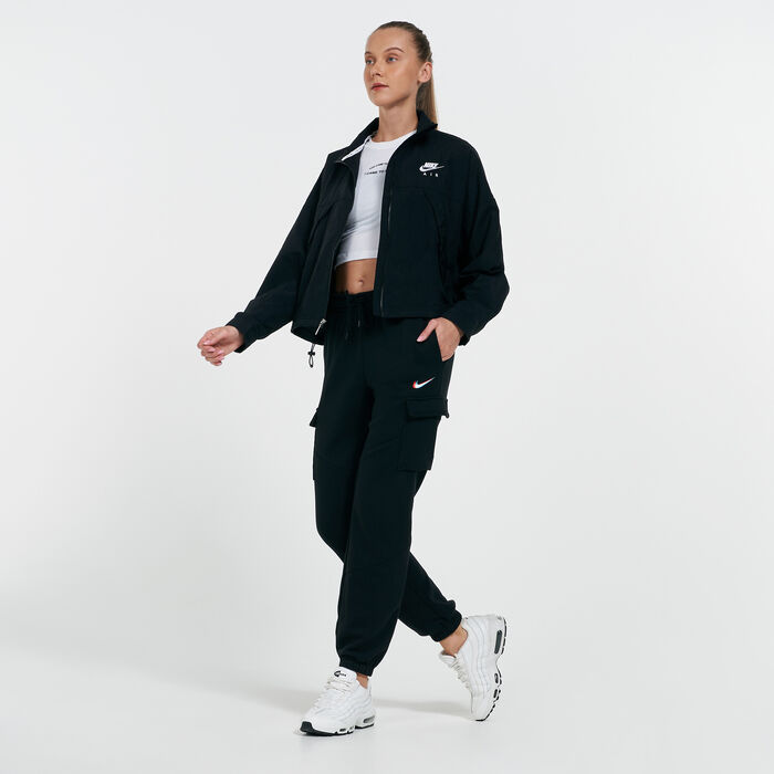 Nike Women's Sportswear Air Woven Jacket Black Nike Women's Sportswear Air Woven Jacket Black image number 2