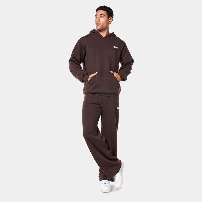 The Giving Movement Men's Printed Wide Leg Joggers Brown The Giving Movement Men's Printed Wide Leg Joggers Brown image number 2