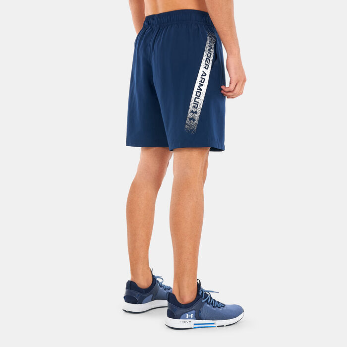 Under Armour Men's UA Woven Graphic Shorts Blue image number 1