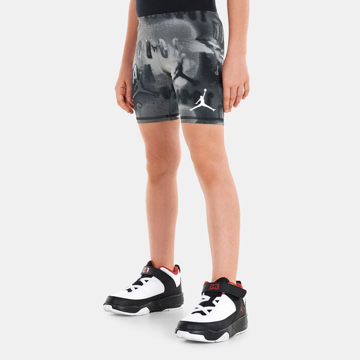 Jordan Kids' Essentials Printed Bike Shorts (Older Kids) Black Jordan Kids' Essentials Printed Bike Shorts (Older Kids) Black image number 0