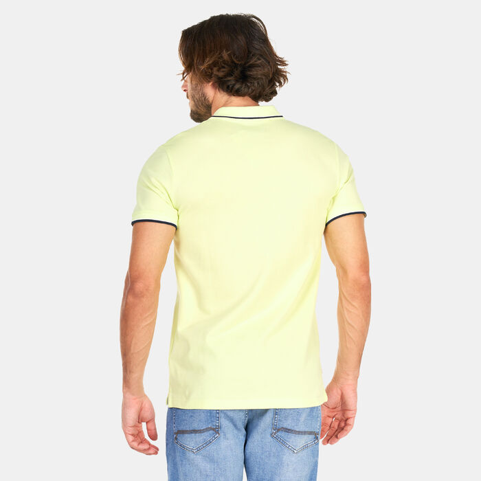 Timberland Men's Millers River Tipped Pique Polo T-Shirt Green image number 1