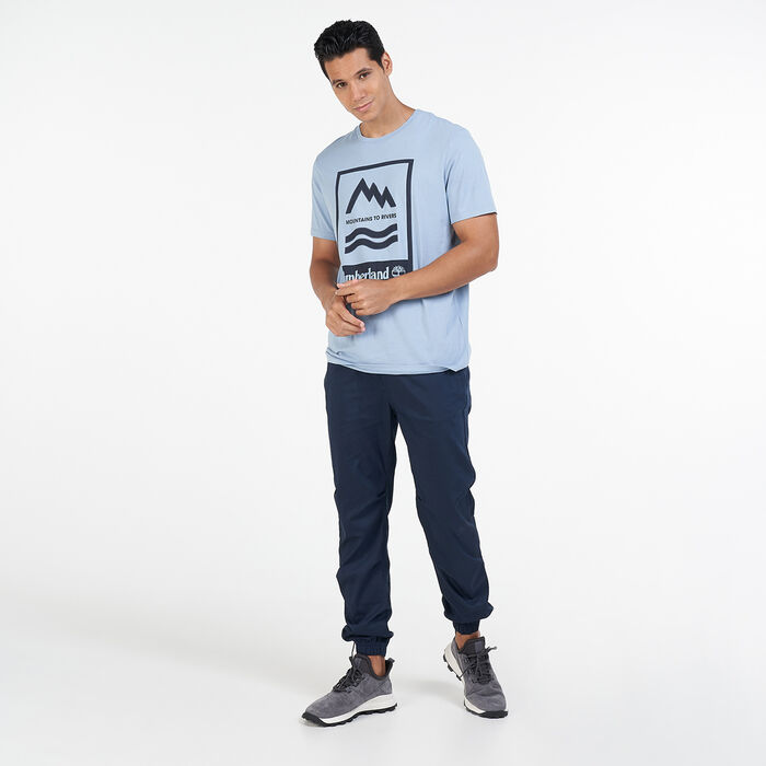 Timberland Men's Mountains To Rivers T-Shirt Blue Timberland Men's Mountains To Rivers T-Shirt Blue image number 2
