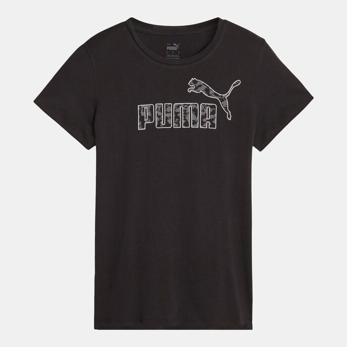 PUMA Women's ESS+ ANIMAL T-Shirt Black PUMA Women's ESS+ ANIMAL T-Shirt Black image number 0