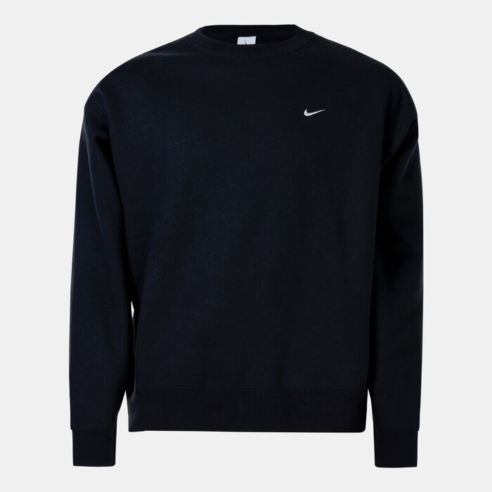 Nike Men's Solo Swoosh Fleece Sweatshirt Black Nike Men's Solo Swoosh Fleece Sweatshirt Black image number 0