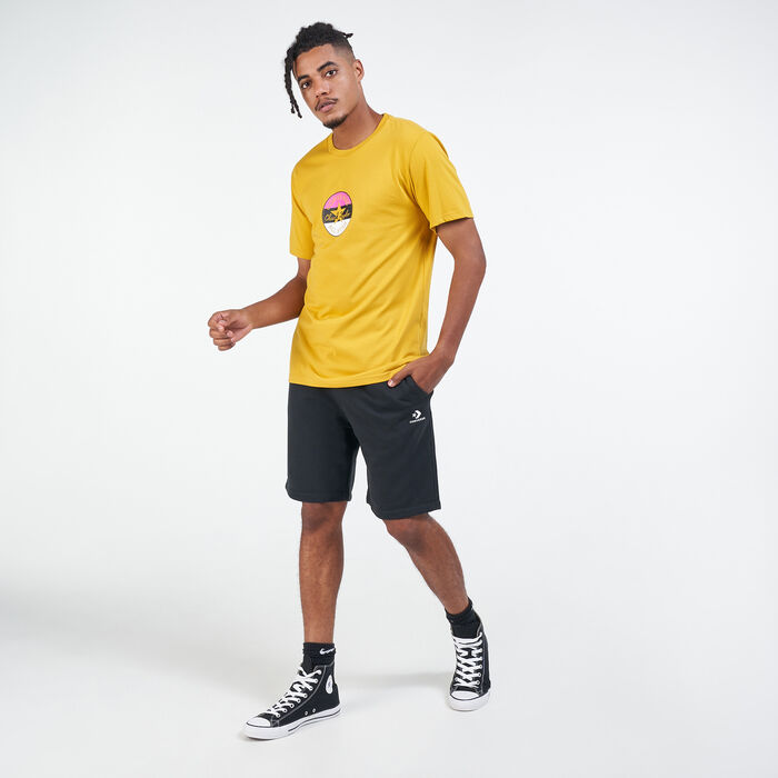 Converse Star Chevron Embroidered Shorts Black Converse Star Chevron Embroidered Shorts Black image number 2