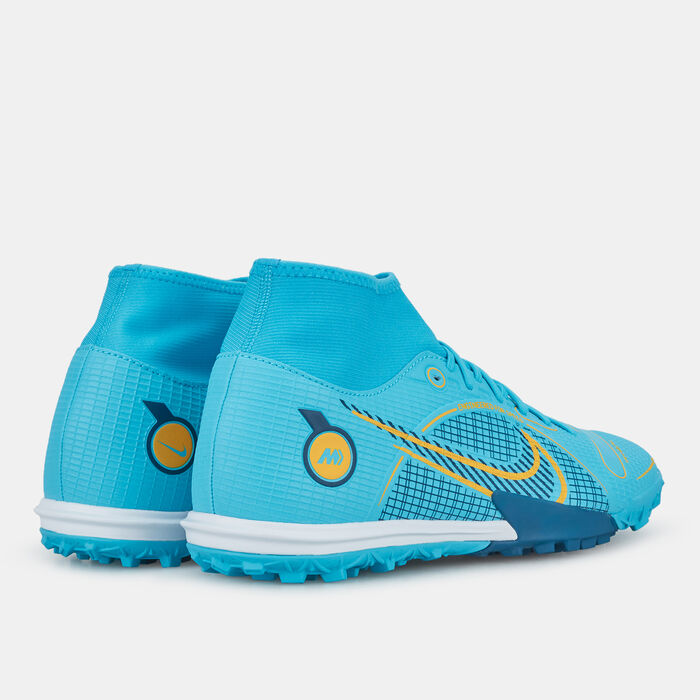 Nike Men's Mercurial Superfly 8 Academy Turf Ground Football Shoe Blue Nike Men's Mercurial Superfly 8 Academy Turf Ground Football Shoe Blue image number 3